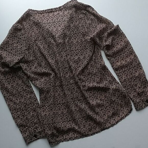 Anthropologie Top, Silence + Noise (Anthro) Peach Geometric Top - XS - Picture 8 of 8